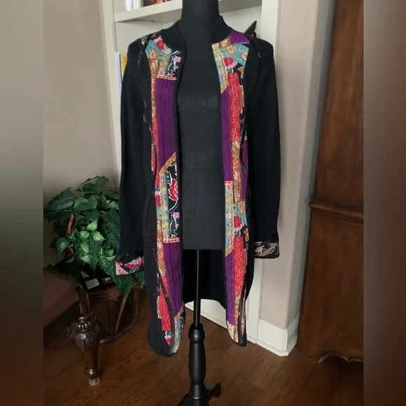 Koos of Course Silk Blend Open‎ Cardigan Sweater - Picture 3 of 12